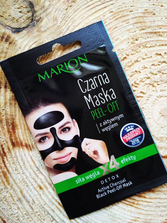 Marion Maska do twarzy, Czarna, Peel-off, Z aktywnym węglem
