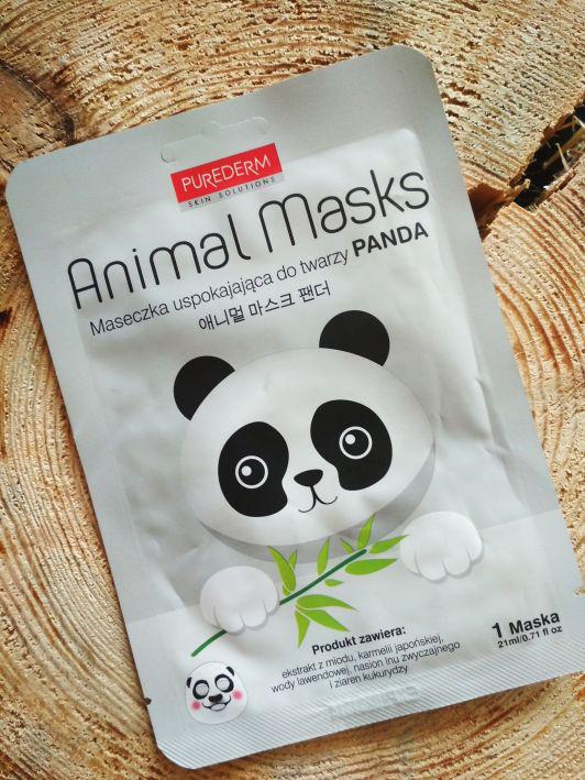 Purederm Maska do twarzy w płacie, Animal Mask, Panda
