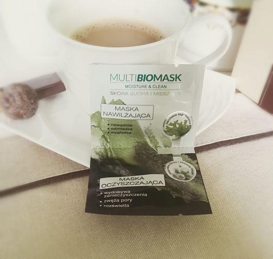 Multi BioMask Moisture & Clean, Maseczka do twarzy, Nawilżająca + Oczyszczająca