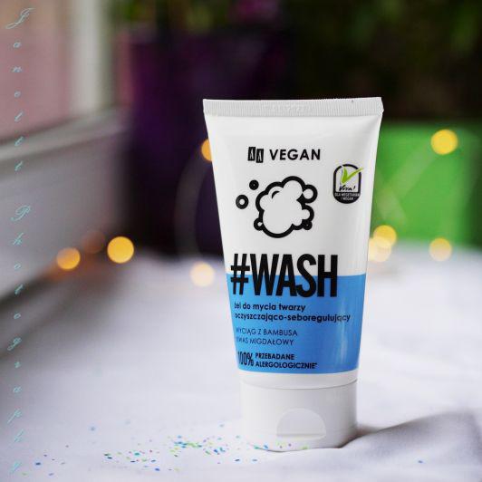 AA Vegan, #Wash, Żel do mycia twarzy, Oczyszczająco - seboregulujący