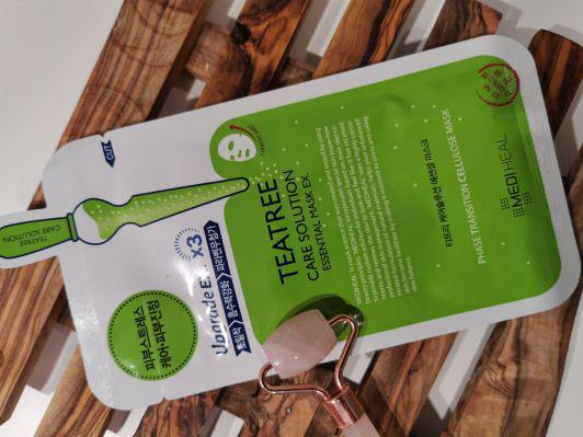 Mediheal Maska do twarzy w płacie, TeaTree Care Solution, Zielona herbata