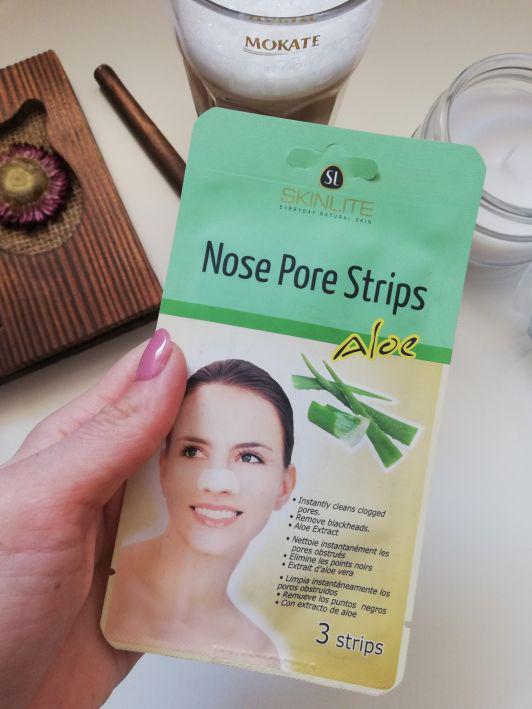 Skinlite Plastry oczyszczające na nos aloes