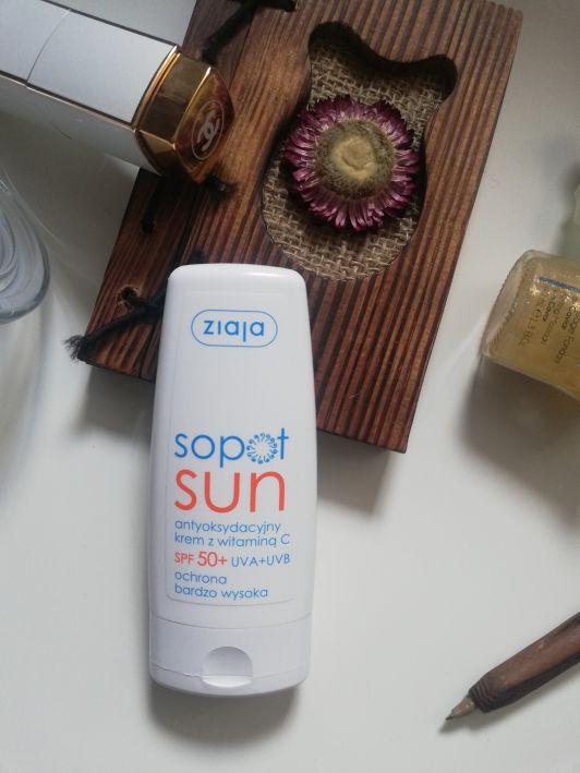 Ziaja Sopot Sun, Krem do twarzy, Antyoksydacyjny, Z witaminą C, SPF 50+