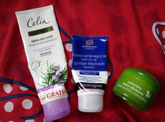 kremy ziaja, celia i neutrogena