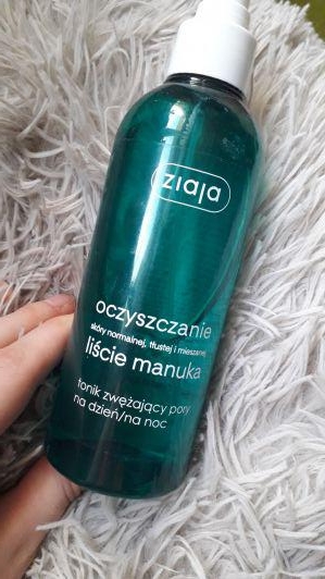 Ziaja Oczyszczanie, Liście Manuka, Tonik do twarzy, Zwężający pory