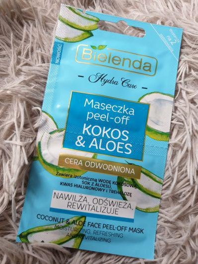 Bielenda Hydra Care, Maseczka do twarzy peel-off, Nawilżająca, Kokos & aloes
