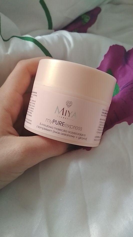 Miya Cosmetics myPUREexpress, Maseczka do twarzy, 5 minutowa, Oczyszczająca, Kwas azelainowy + glicyna