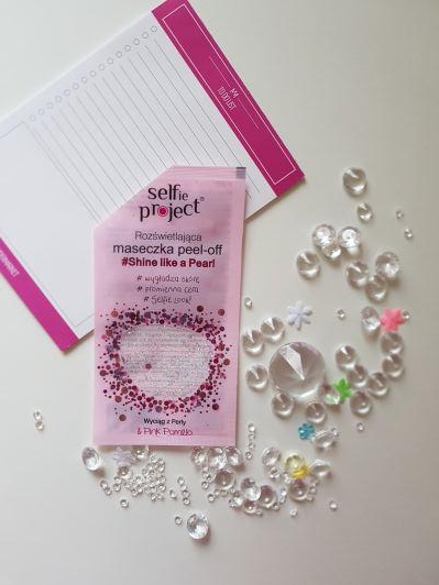 Rozświetlająca maseczka peel-off #Shine like a Pearl SELFIE PROJECT