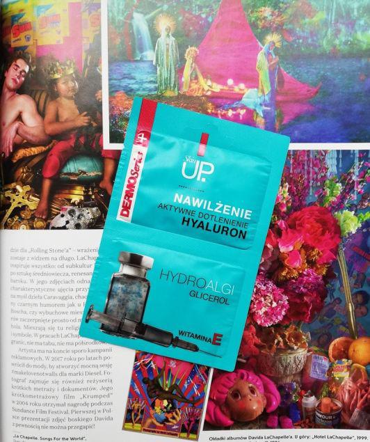 Skin UP Dermo Series +, Maseczka do twarzy, Hyaluron, Nawilżenie, Aktywne dotlenienie, Hydro algi i glicerol