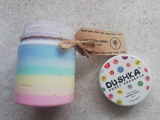 Dushka Cosmetics Krem do ciała,Lizak tęczowy