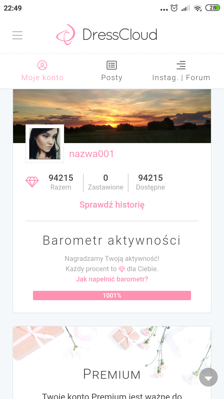 Ile macie dziś % w barometrze?