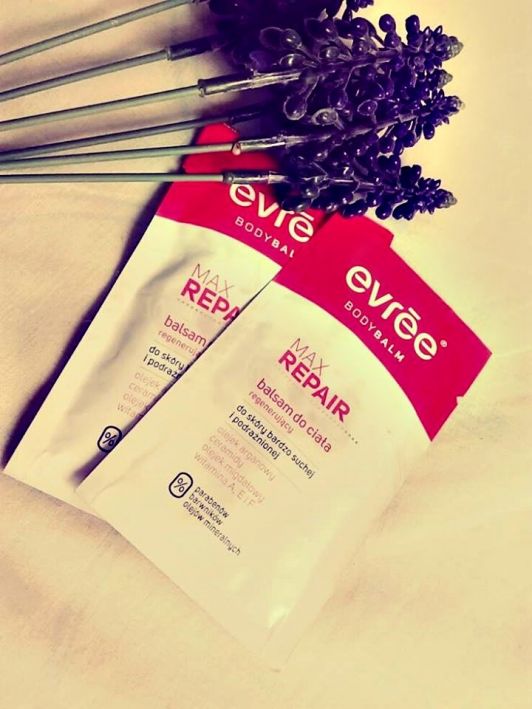 Evree Max Repair, balsam do ciała, regenerujący do skóry bardzo suchej i podrażnionej