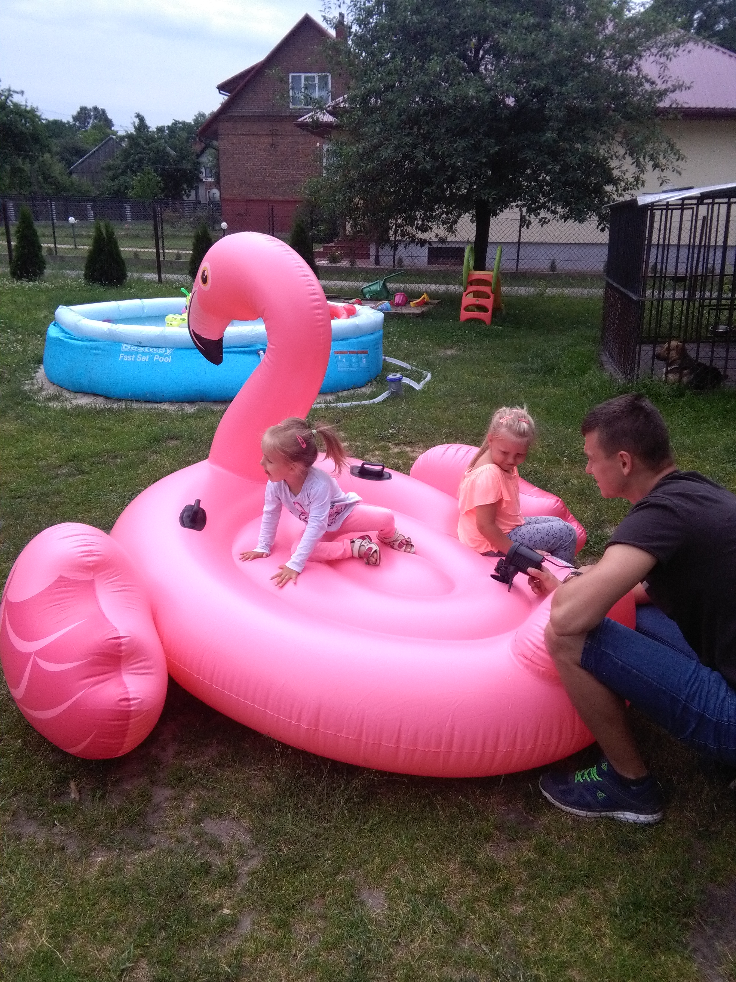 Dmuchane mega flamingi w biedro!