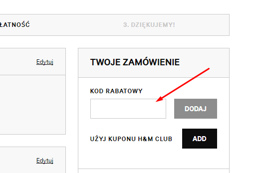 10% i darmowa dostawa w H&M