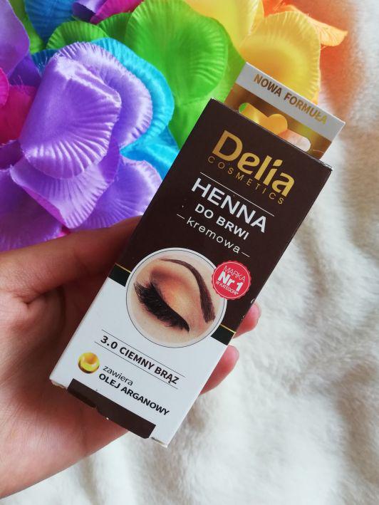 Delia Henna do brwi, Kremowa, nr 3.0 Ciemny brąz
