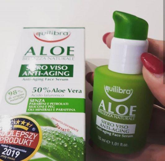 Equilibra Serum do twarzy, Anti-Aging, Aloe