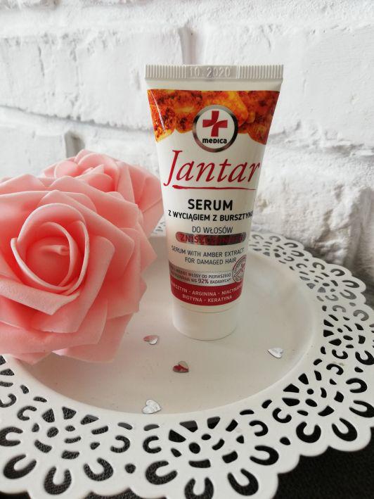 Jantar Serum do włosów, Z wyciągiem z bursztynu, Włosy zniszczone
