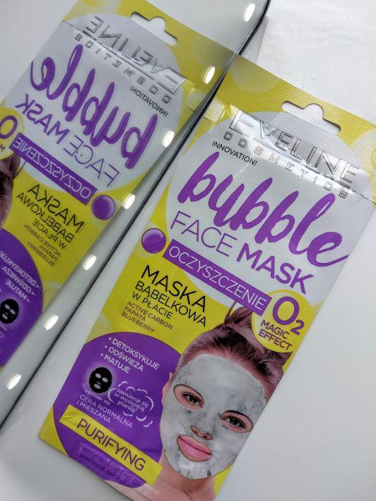 Eveline Bubble Face Mask, Maska do twarzy w płacie, Bąbelkowa, Oczyszczenie