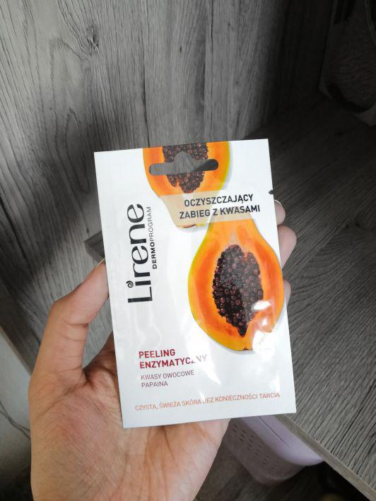 Lirene Dermoprogram, Oczyszczający zabieg z kwasami, Peeling enzymatyczny, Kwasy owocowe, papaina