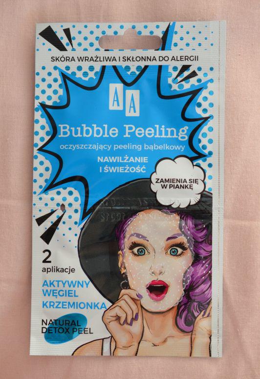 AA Bubble Peeling, Peeling bąbelkowy do twarzy, Oczyszczający, Nawilżenie i świeżość, Aktywny węgiel i krzemionka