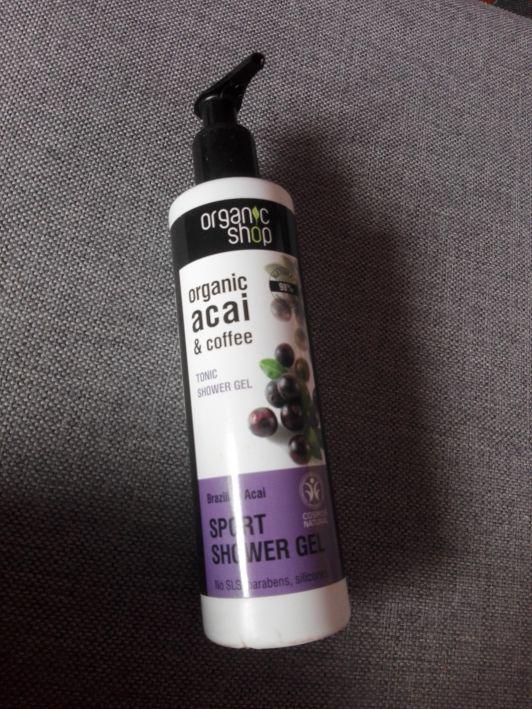 Organic Shop Żel pod prysznic, Jagody acai i kawa