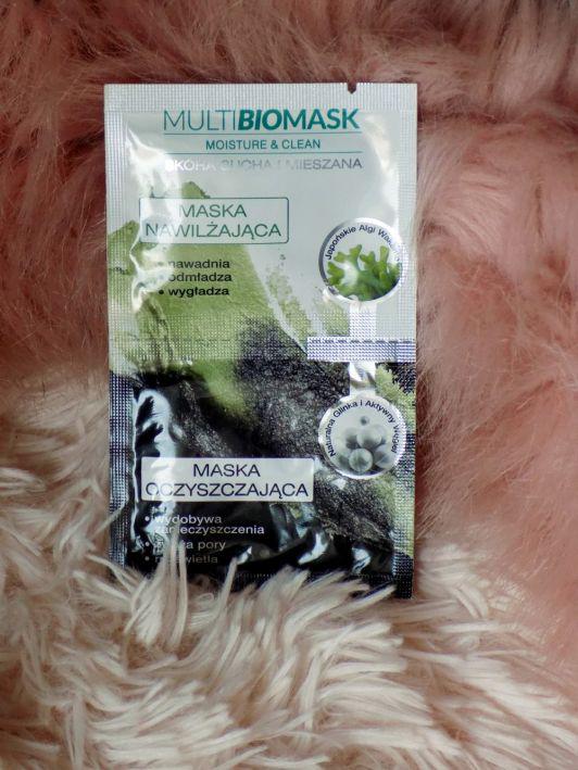 Multi BioMask Moisture & Clean, Maseczka do twarzy, Nawilżająca + Oczyszczająca