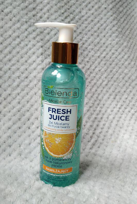 Bielenda Fresh Juice, Żel micelarny do twarzy, Nawilżający, Sok z pomarańczy,
