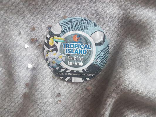 Marion, Tropical Island, Peeling drobnoziarnisty do twarzy, Black Coco Face Scrub