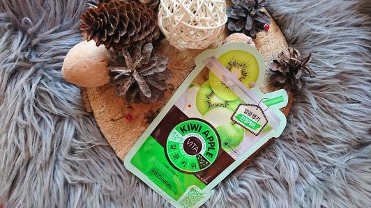 Mediheal Maska do twarzy w płacie, VITA, Wygładzająco - odświeżająca, Kiwi i jabłko