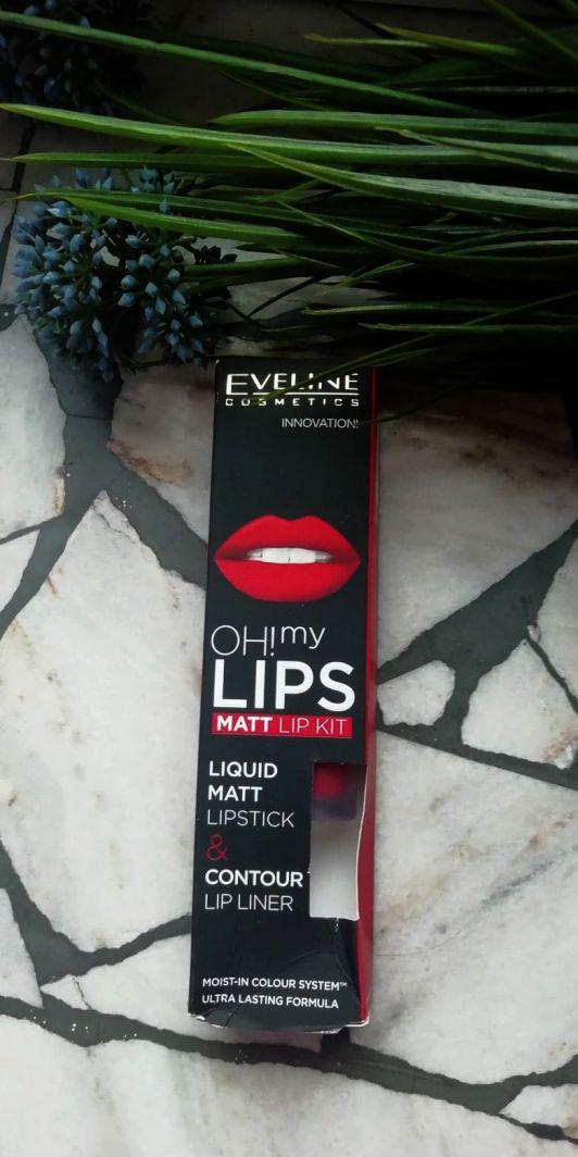 Eveline oh my lips, matowa pomadka, nr. 05 Red Passion