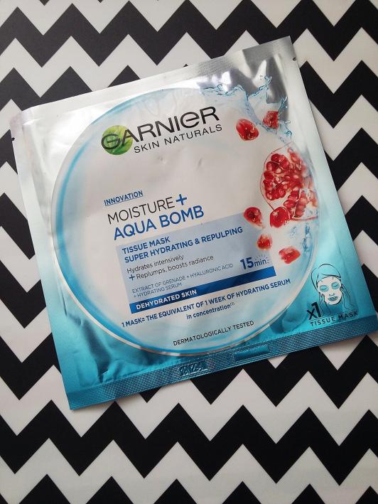 garnier skin naturals maska do twarzy w placie moisture  aqua bomb