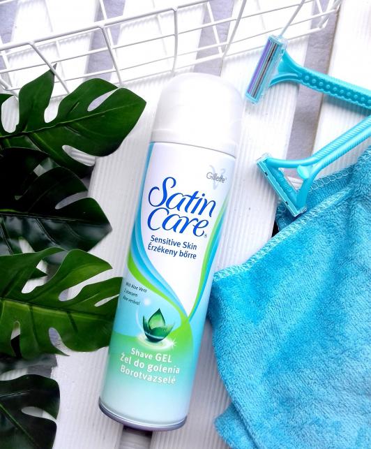 Gilette Satin Care, Żel do golenia, Sensitive Skin, Aloes