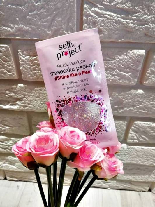 Selfie, Project Maska do twarzy, Peel-off, Rozświetlająca, #Shine like a Pearl