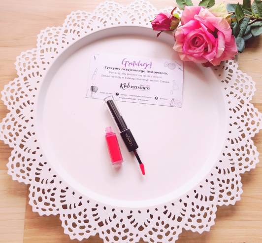 loral infallible 24h lipstick dlugotrwala pomadka i blyszczyk do ust 2 w 1 701 capivated by cerise