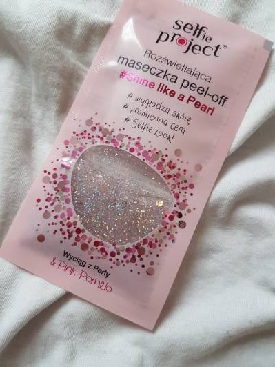 selfie project maska do twarzy peeloff rozswietlajaca shine like a pearl