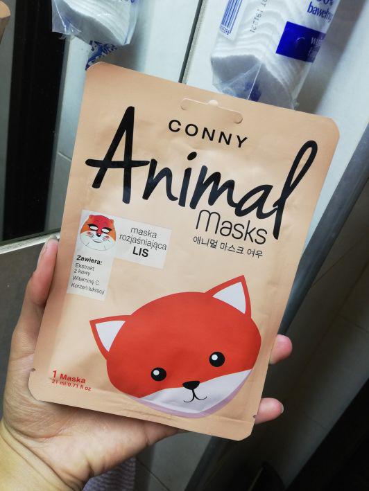 Conny Maska do twarzy w płacie, Animal masks, Lis