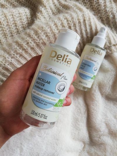 Delia Botanical Flow, Woda micelarna do demakijażu, Z naturalną wodą kokosową