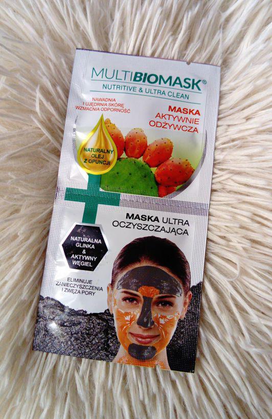 Multi BioMask Nutritive & Ultra Clean, Maska do twarzy, Odżywcza i ultra oczyszczająca 