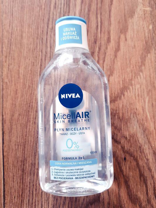 Nivea MicellAIR Skin Breathe, Płyn Micelarny, Twarz, oczy i usta, Cera normalna i mieszana