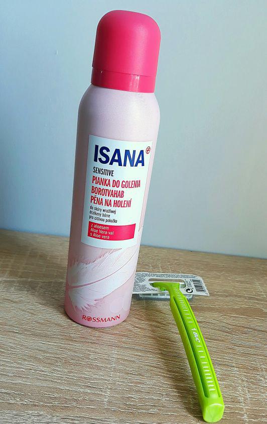 Isana Pianka do golenia, Sensitiv, Z aloesem, Skóra wrażliwa