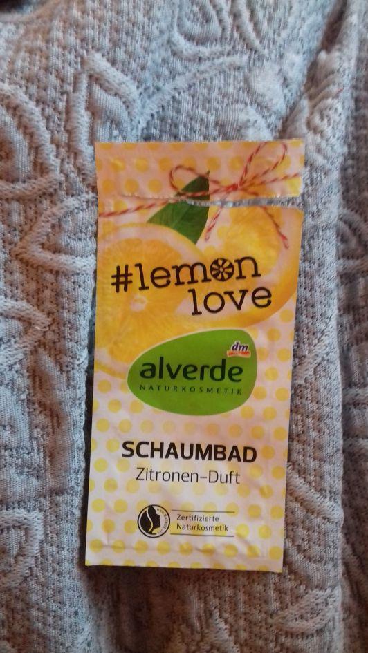 Alverde Płyn do kąpieli, Lemon Love, Schaumbad Zitronen-Duft