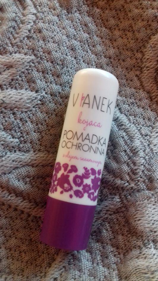 Vianek Pomadka ochronna do ust, Seria fioletowa, Kojąca z olejem sezamowym