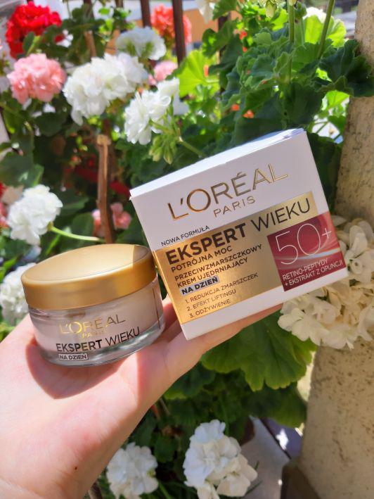 L'Oréal Ekspert Wieku, Krem do twarzy, Potrójna moc, Przeciwzmarszczkowy i ujędrniający, Na dzień, 50+