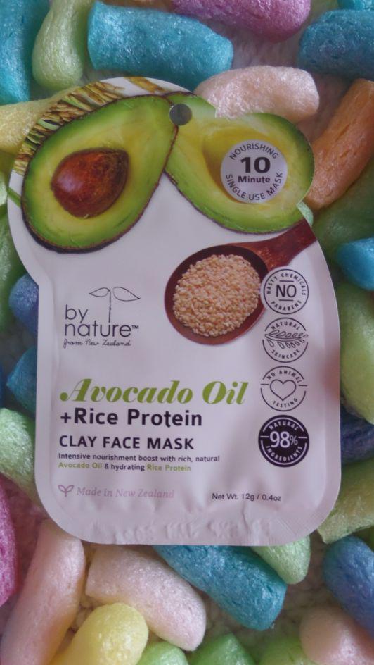 By nature Maseczka do twarzy , Glinkowa, Olej z awokado i białko ryżowe