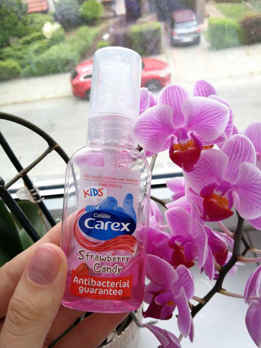 Carex KIDS, Antybakteryjny żel do rąk, Strawberry Candy
