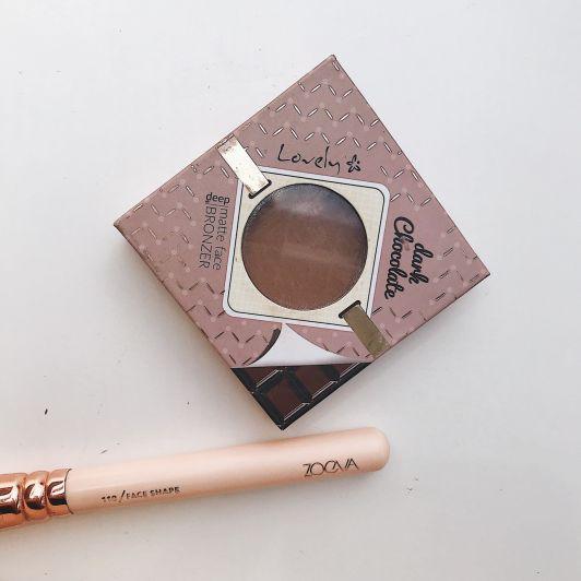 Lovely Dark Chocolate, Bronzer do twarzy, Matte face bronzer, Deep