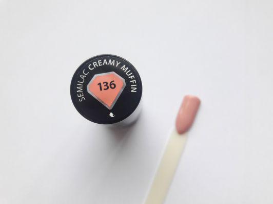 Semilac Lakier hybrydowy, 136 Creamy Muffin