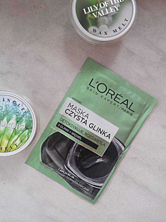 loral maska do twarzy czysta glinka detox mask