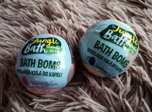 The Jungle Bath, Bath Bomb, musująca kula do kąpieli, malina i jeżyna