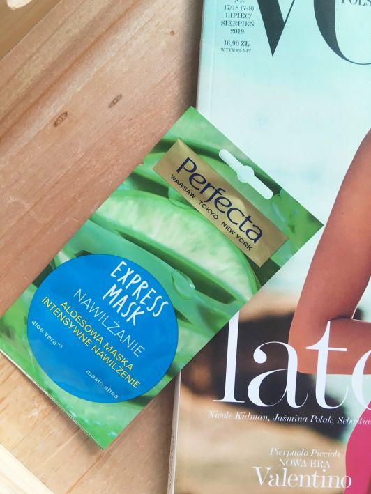 Perfecta Express Mask, Nawilżanie, Aloesowa maseczka do twarzy